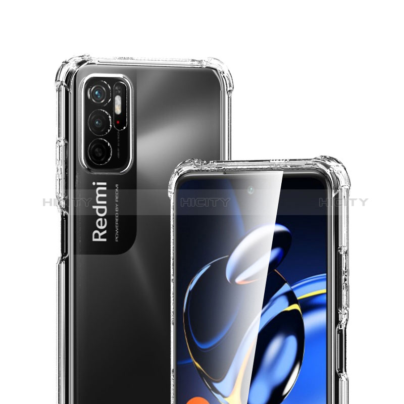 Silikon Schutzhülle Ultra Dünn Tasche Durchsichtig Transparent T04 für Xiaomi Redmi Note 10 5G Klar groß