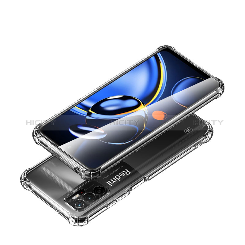 Silikon Schutzhülle Ultra Dünn Tasche Durchsichtig Transparent T04 für Xiaomi Redmi Note 10 5G Klar groß
