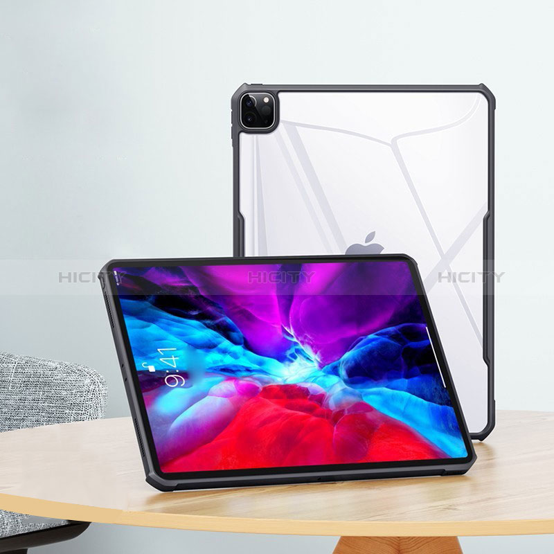 Silikon Schutzhülle Ultra Dünn Tasche Durchsichtig Transparent T05 für Apple iPad Pro 11 (2022) Schwarz