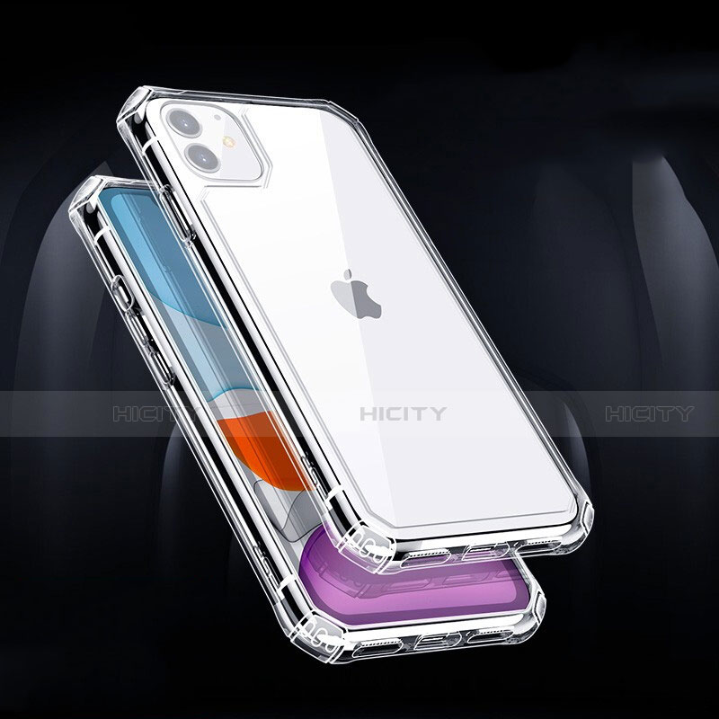 Silikon Schutzhülle Ultra Dünn Tasche Durchsichtig Transparent T05 für Apple iPhone 11 Klar groß