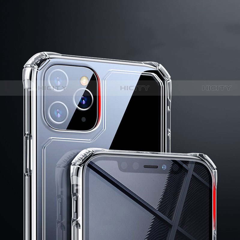 Silikon Schutzhülle Ultra Dünn Tasche Durchsichtig Transparent T05 für Apple iPhone 11 Pro Klar