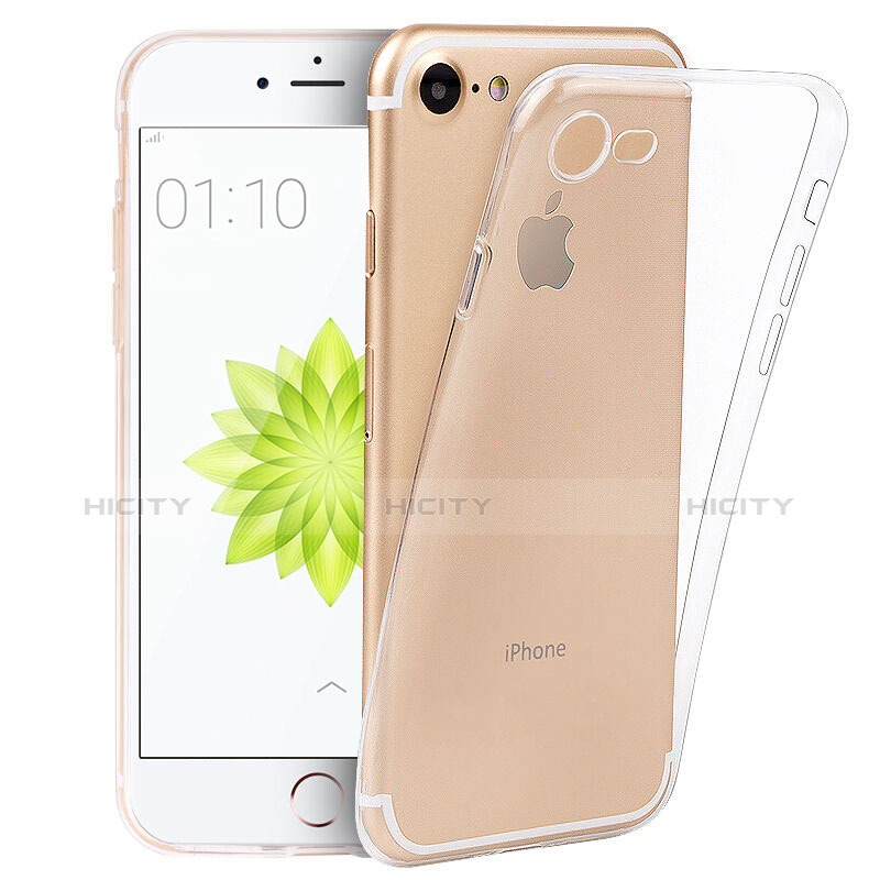 Silikon Schutzhülle Ultra Dünn Tasche Durchsichtig Transparent T05 für Apple iPhone 8 Klar