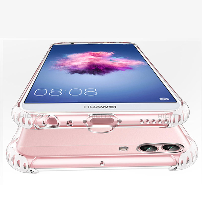 Silikon Schutzhülle Ultra Dünn Tasche Durchsichtig Transparent T05 für Huawei Enjoy 7S Klar