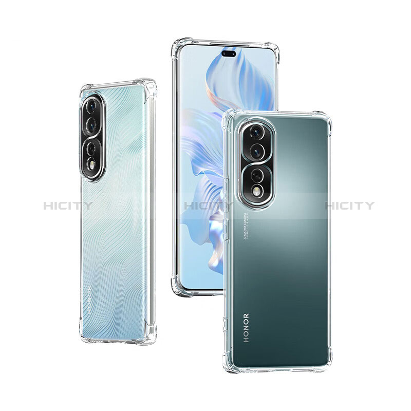 Silikon Schutzhülle Ultra Dünn Tasche Durchsichtig Transparent T05 für Huawei Honor 80 Pro Flat 5G Klar