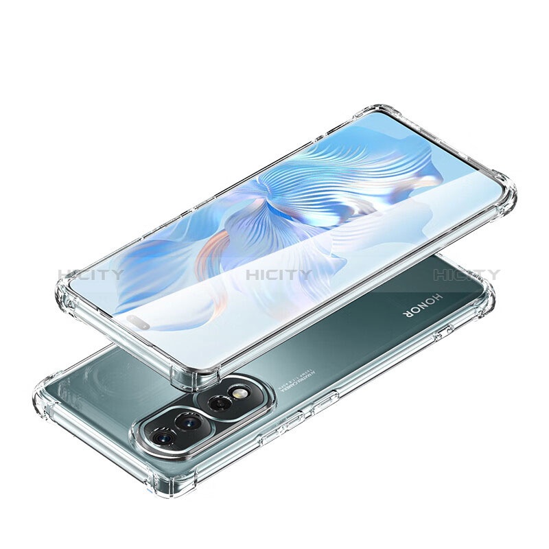 Silikon Schutzhülle Ultra Dünn Tasche Durchsichtig Transparent T05 für Huawei Honor 80 Pro Flat 5G Klar