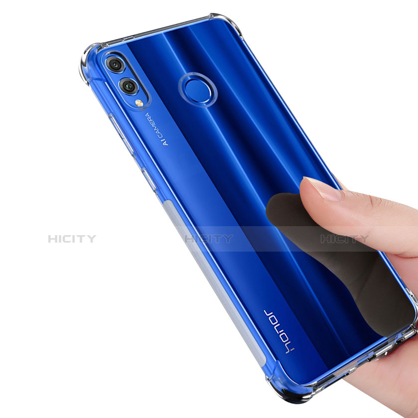 Silikon Schutzhülle Ultra Dünn Tasche Durchsichtig Transparent T05 für Huawei Honor 8X Klar