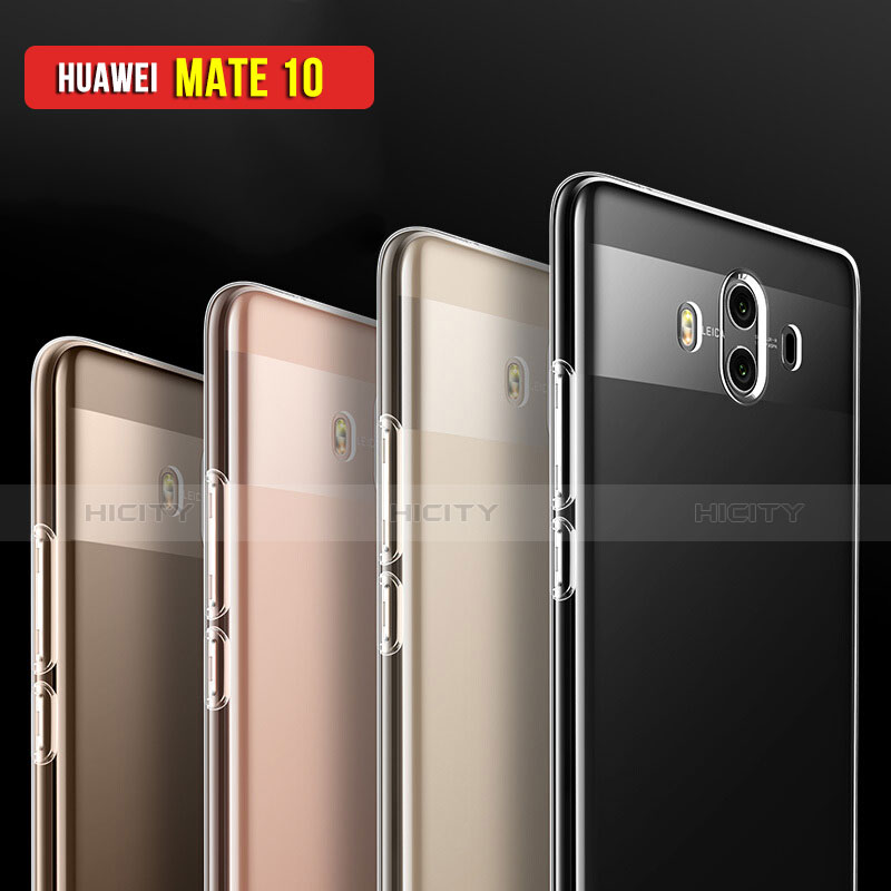 Silikon Schutzhülle Ultra Dünn Tasche Durchsichtig Transparent T05 für Huawei Mate 10 Klar