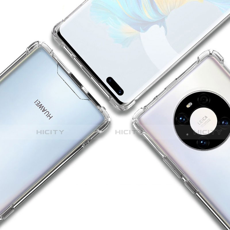 Silikon Schutzhülle Ultra Dünn Tasche Durchsichtig Transparent T05 für Huawei Mate 40E Pro 5G Klar