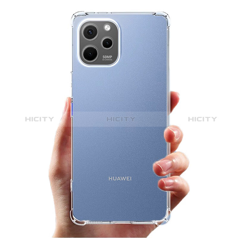 Silikon Schutzhülle Ultra Dünn Tasche Durchsichtig Transparent T05 für Huawei Nova Y61 Klar groß