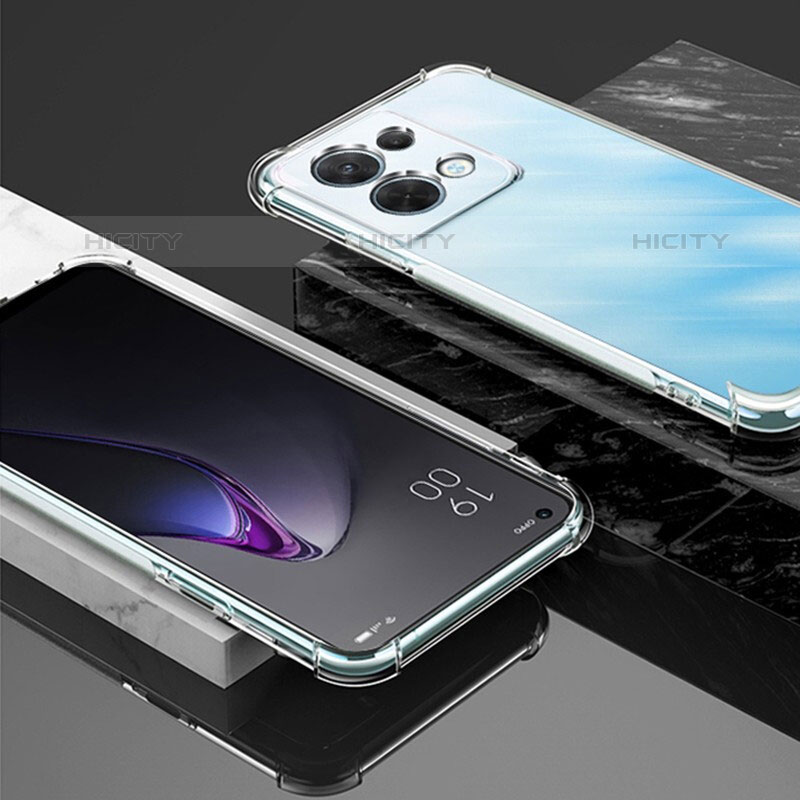 Silikon Schutzhülle Ultra Dünn Tasche Durchsichtig Transparent T05 für Oppo Reno8 Pro 5G Klar