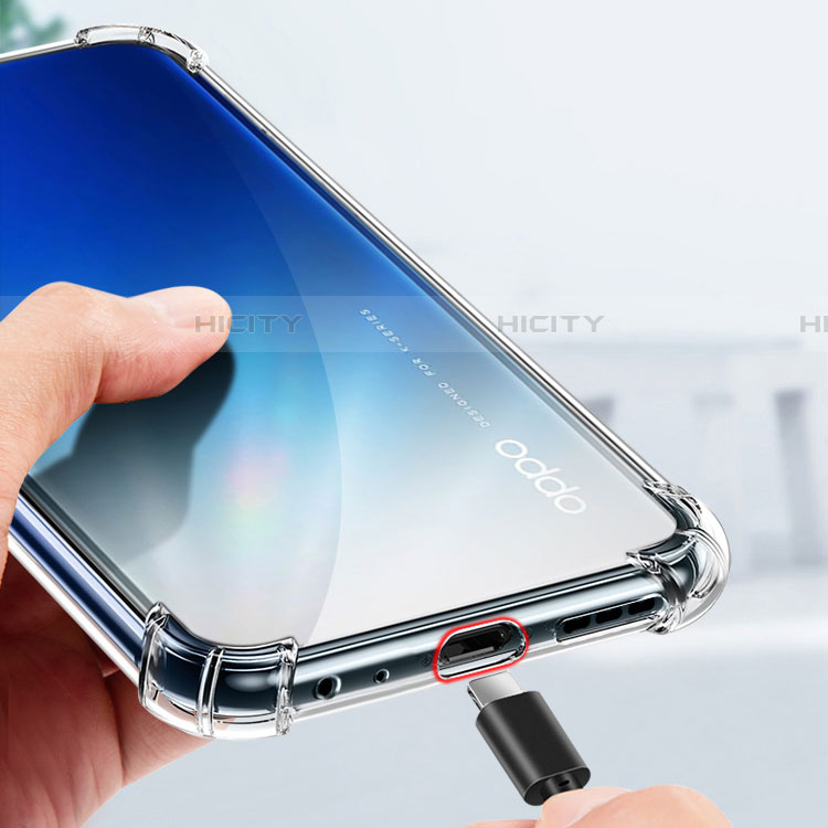 Silikon Schutzhülle Ultra Dünn Tasche Durchsichtig Transparent T05 für Realme X2 Klar