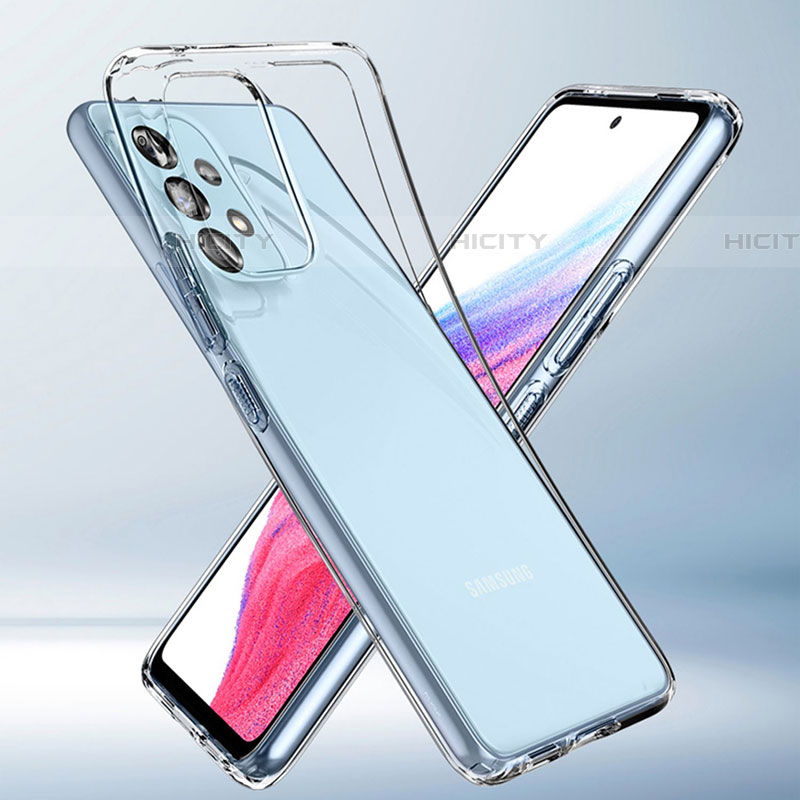 Silikon Schutzhülle Ultra Dünn Tasche Durchsichtig Transparent T05 für Samsung Galaxy A52 5G Klar