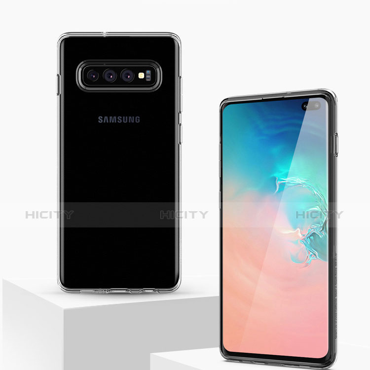 Silikon Schutzhülle Ultra Dünn Tasche Durchsichtig Transparent T05 für Samsung Galaxy S10 Plus Klar