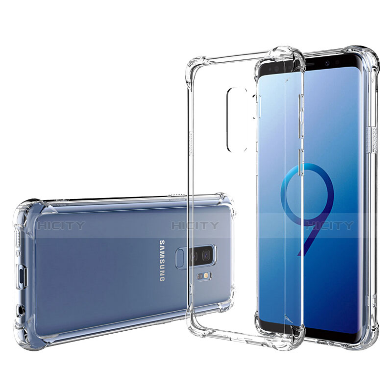 Silikon Schutzhülle Ultra Dünn Tasche Durchsichtig Transparent T05 für Samsung Galaxy S9 Plus Klar