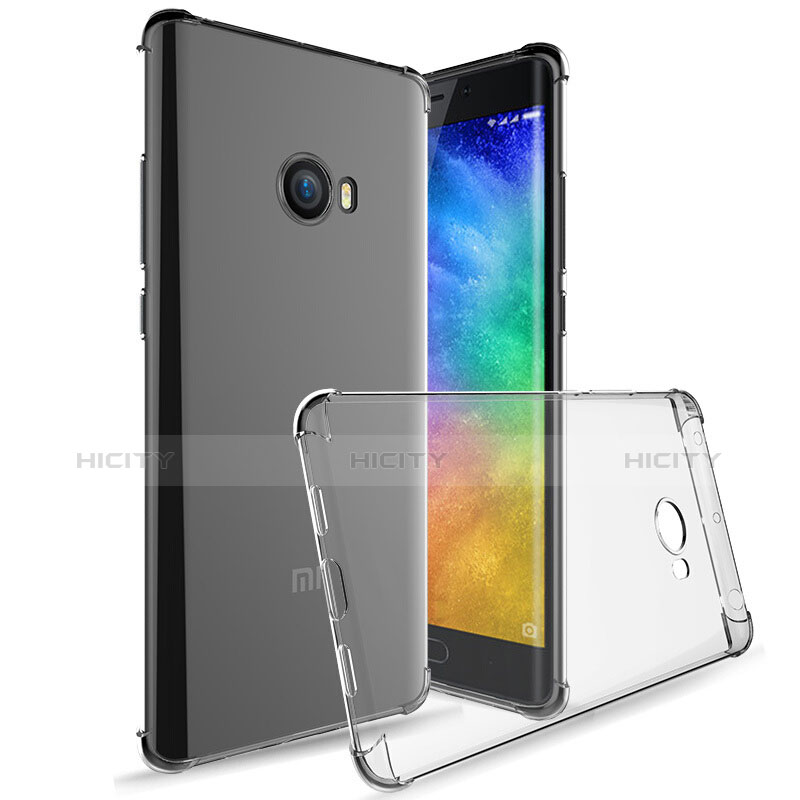 Silikon Schutzhülle Ultra Dünn Tasche Durchsichtig Transparent T05 für Xiaomi Mi Note 2 Special Edition Klar groß