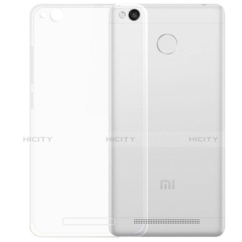 Silikon Schutzhülle Ultra Dünn Tasche Durchsichtig Transparent T05 für Xiaomi Redmi 3S Klar