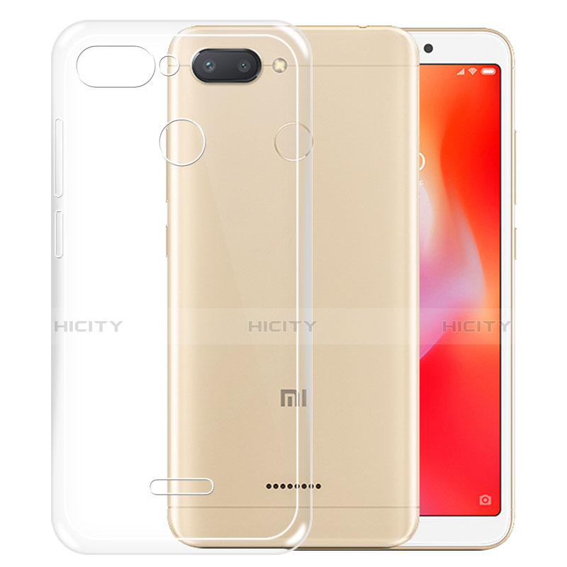 Silikon Schutzhülle Ultra Dünn Tasche Durchsichtig Transparent T05 für Xiaomi Redmi 6 Klar