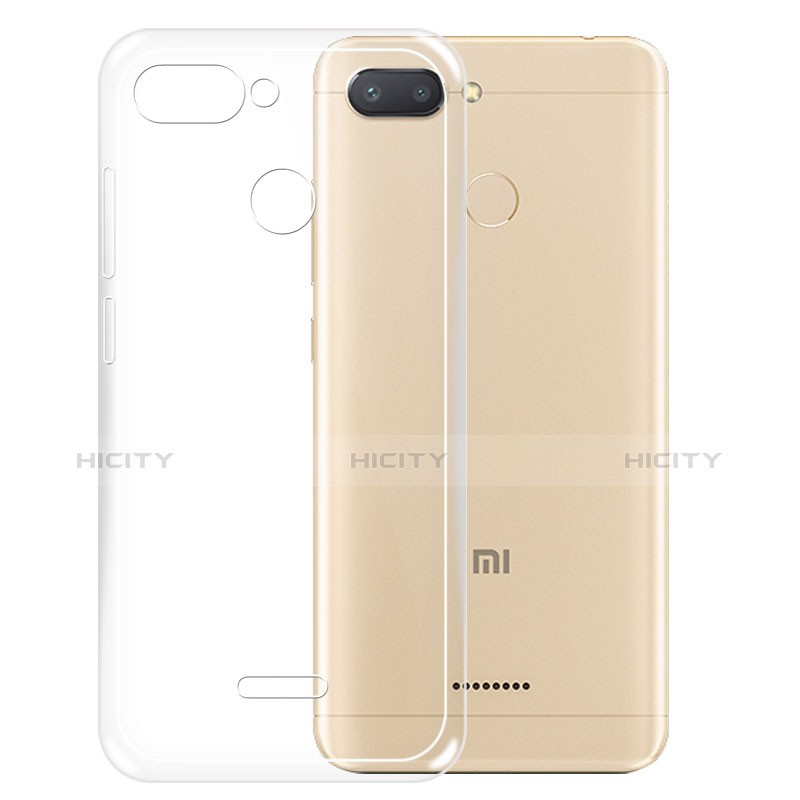 Silikon Schutzhülle Ultra Dünn Tasche Durchsichtig Transparent T05 für Xiaomi Redmi 6 Klar