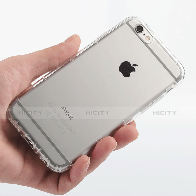 Silikon Schutzhülle Ultra Dünn Tasche Durchsichtig Transparent T06 für Apple iPhone 6 Klar