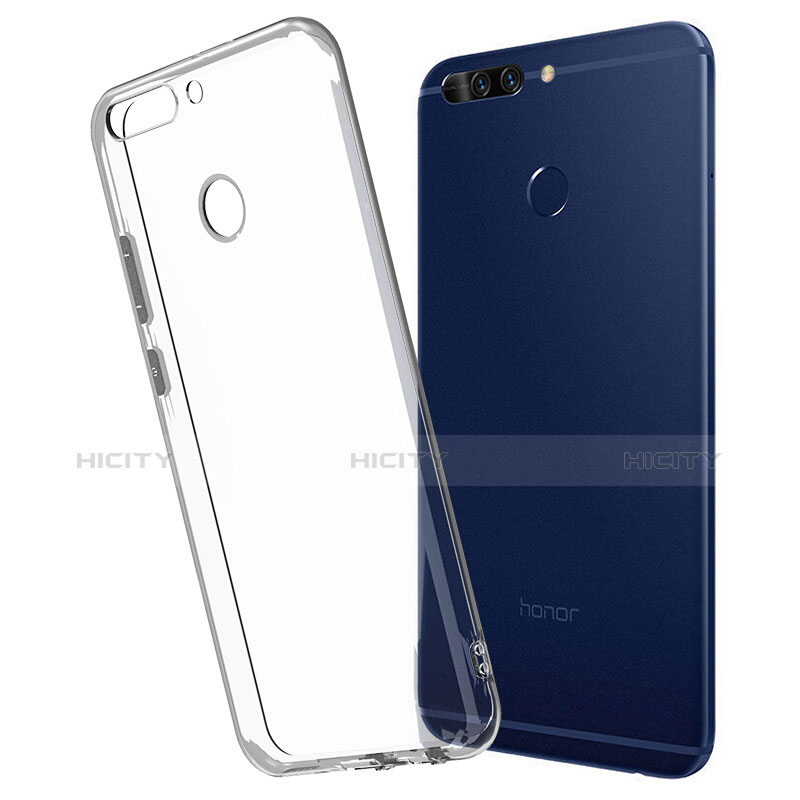 Silikon Schutzhülle Ultra Dünn Tasche Durchsichtig Transparent T06 für Huawei Honor 8 Pro Klar