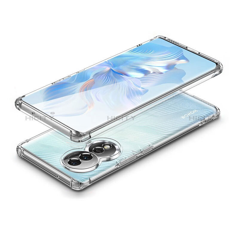 Silikon Schutzhülle Ultra Dünn Tasche Durchsichtig Transparent T06 für Huawei Honor 80 5G Klar