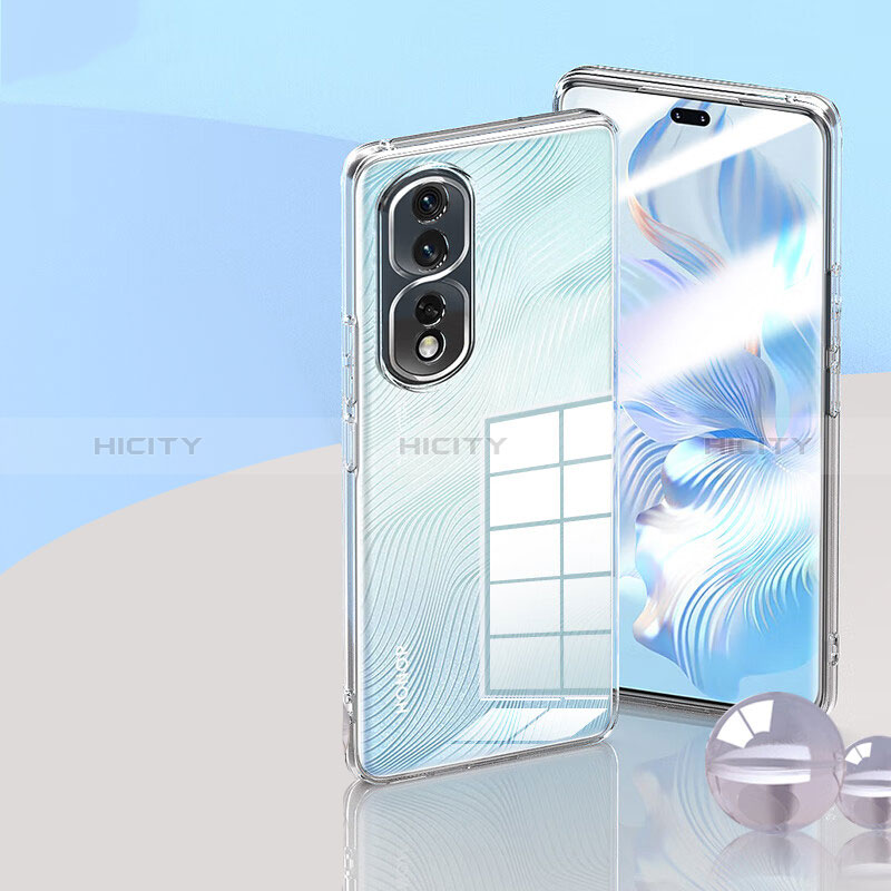 Silikon Schutzhülle Ultra Dünn Tasche Durchsichtig Transparent T06 für Huawei Honor 80 Pro 5G Klar