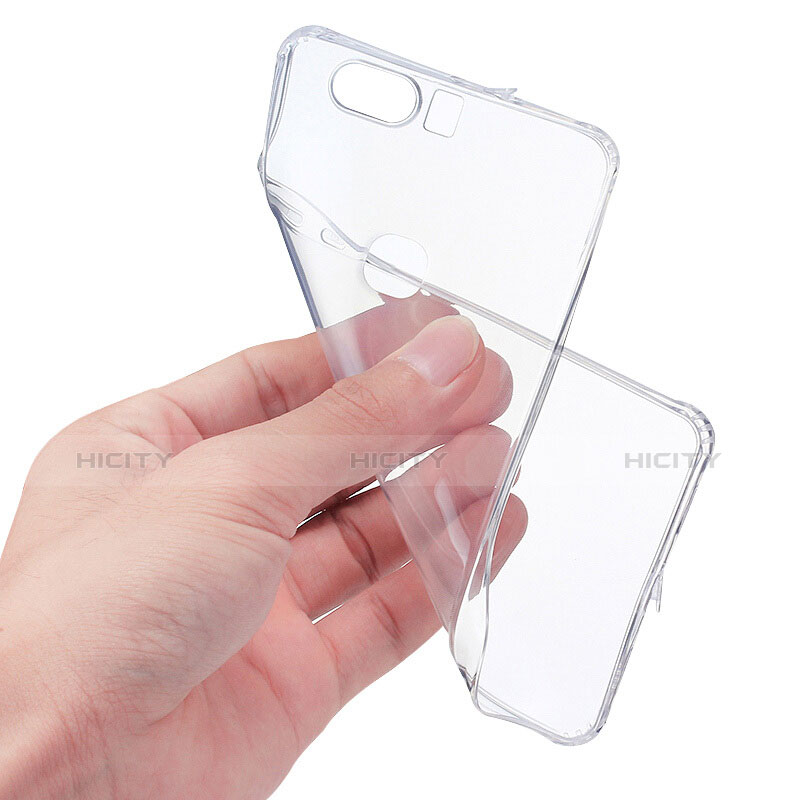 Silikon Schutzhülle Ultra Dünn Tasche Durchsichtig Transparent T06 für Huawei Honor V8 Klar