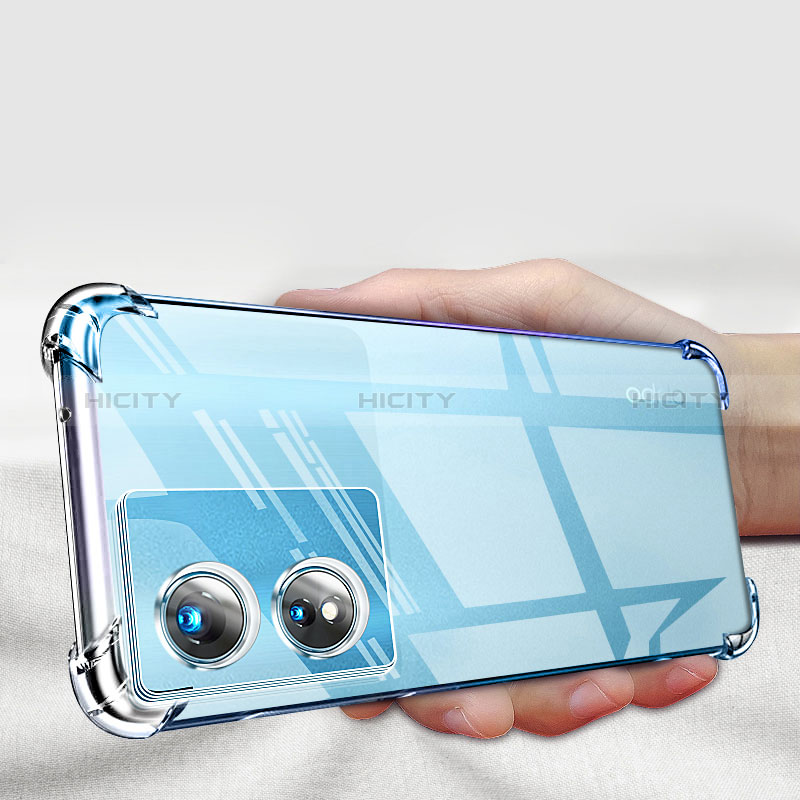 Silikon Schutzhülle Ultra Dünn Tasche Durchsichtig Transparent T06 für Oppo A1 Pro 5G Klar