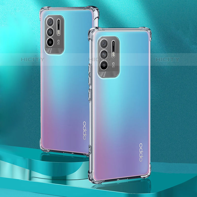 Silikon Schutzhülle Ultra Dünn Tasche Durchsichtig Transparent T06 für Oppo F19 Pro+ Plus 5G Klar