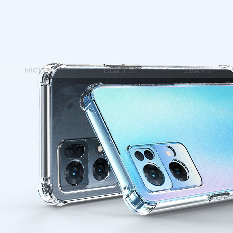 Silikon Schutzhülle Ultra Dünn Tasche Durchsichtig Transparent T06 für Oppo Reno7 Pro 5G Klar