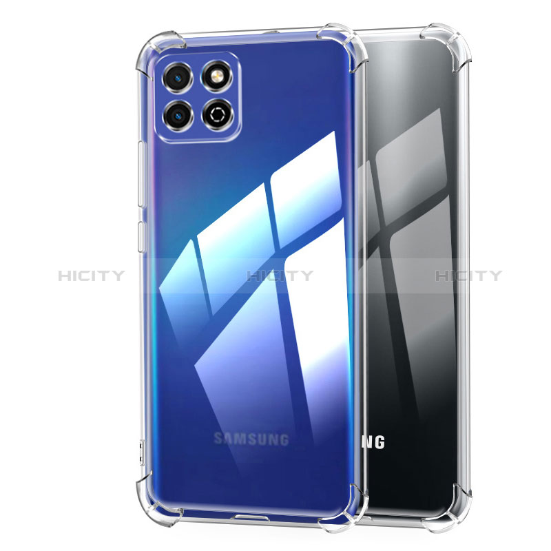 Silikon Schutzhülle Ultra Dünn Tasche Durchsichtig Transparent T06 für Samsung Galaxy A22s 5G Klar groß