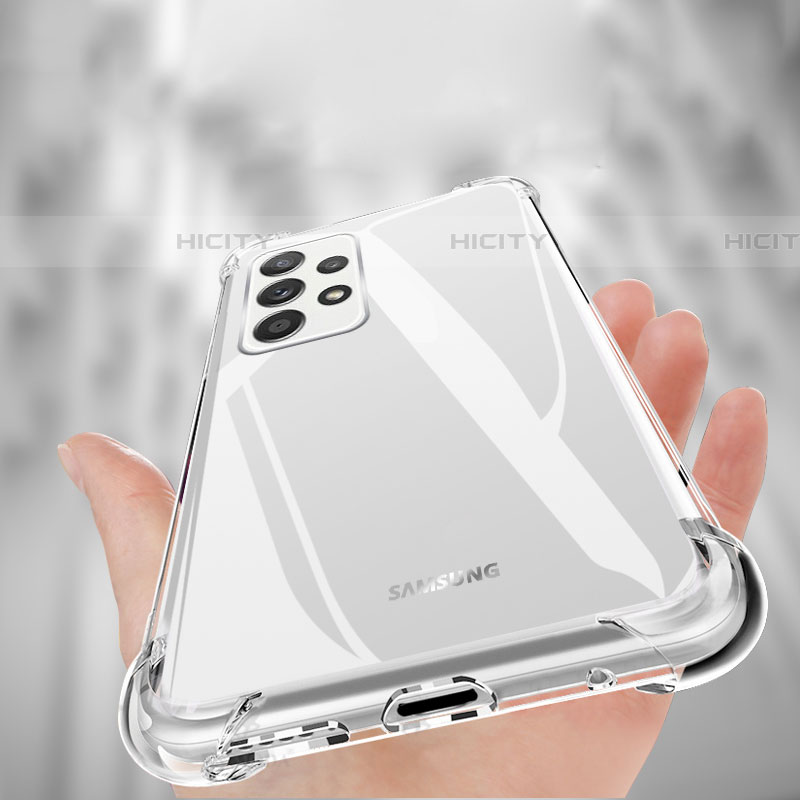 Silikon Schutzhülle Ultra Dünn Tasche Durchsichtig Transparent T06 für Samsung Galaxy A52 4G Klar