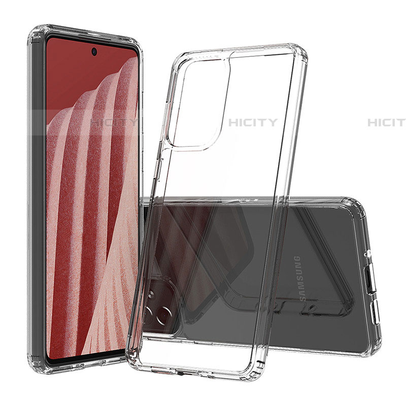 Silikon Schutzhülle Ultra Dünn Tasche Durchsichtig Transparent T06 für Samsung Galaxy A73 5G Klar