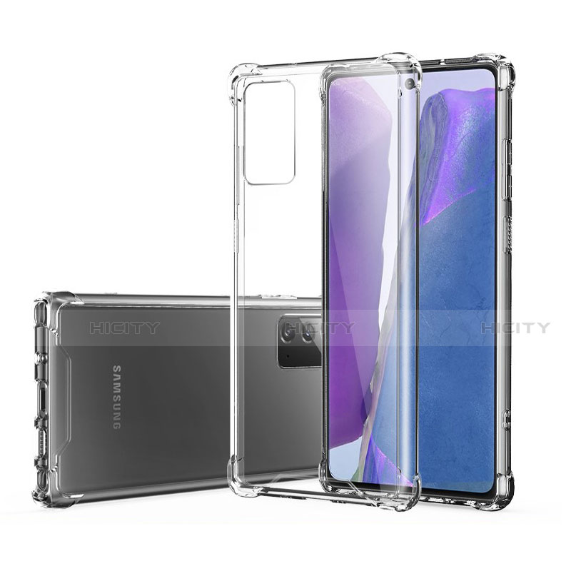 Silikon Schutzhülle Ultra Dünn Tasche Durchsichtig Transparent T06 für Samsung Galaxy Note 20 5G Klar