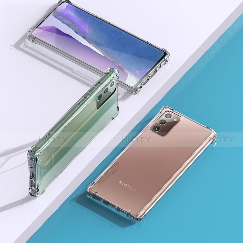 Silikon Schutzhülle Ultra Dünn Tasche Durchsichtig Transparent T06 für Samsung Galaxy Note 20 5G Klar