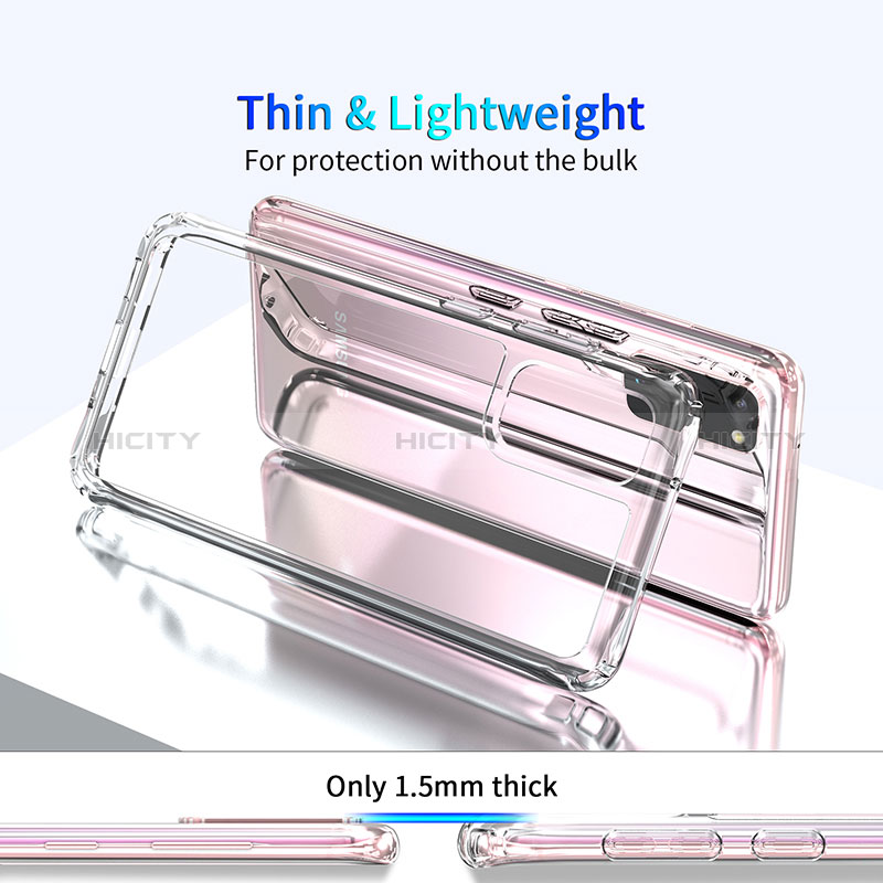 Silikon Schutzhülle Ultra Dünn Tasche Durchsichtig Transparent T06 für Samsung Galaxy S20 5G Klar