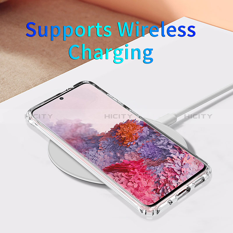 Silikon Schutzhülle Ultra Dünn Tasche Durchsichtig Transparent T06 für Samsung Galaxy S20 Klar groß