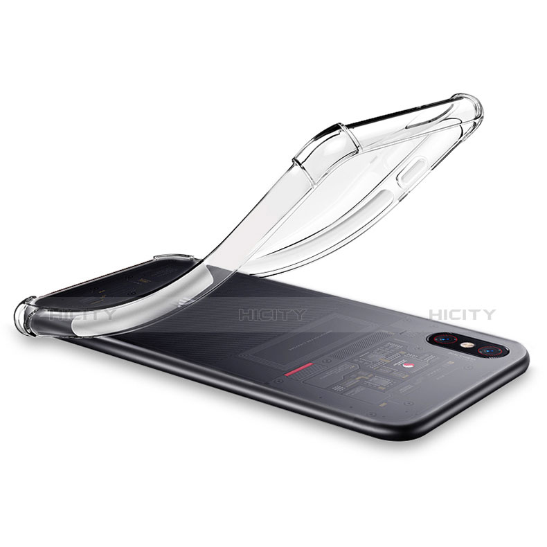 Silikon Schutzhülle Ultra Dünn Tasche Durchsichtig Transparent T06 für Xiaomi Mi 8 Pro Global Version Klar