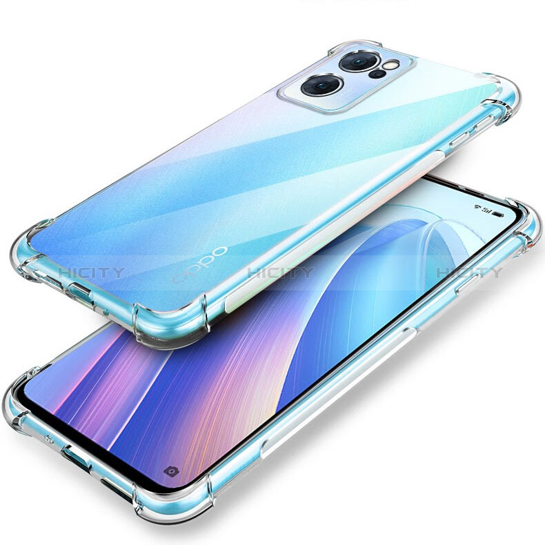 Silikon Schutzhülle Ultra Dünn Tasche Durchsichtig Transparent T07 für Oppo Find X5 Lite 5G Klar