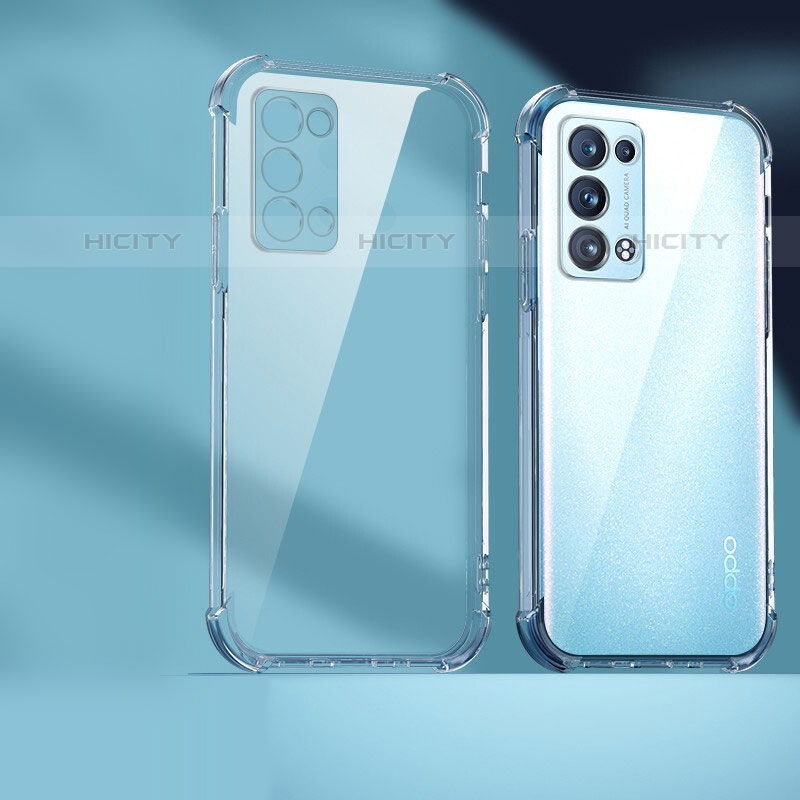 Silikon Schutzhülle Ultra Dünn Tasche Durchsichtig Transparent T07 für Oppo Reno6 Pro 5G Klar