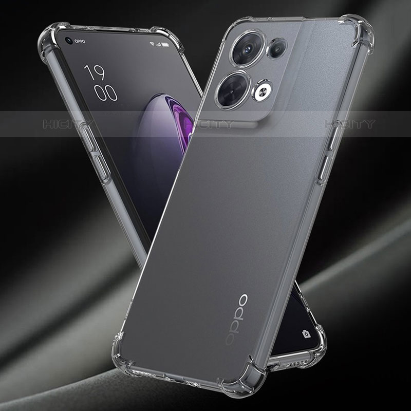 Silikon Schutzhülle Ultra Dünn Tasche Durchsichtig Transparent T07 für Oppo Reno8 Pro+ Plus 5G Klar