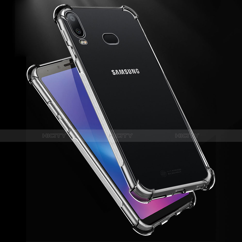 Silikon Schutzhülle Ultra Dünn Tasche Durchsichtig Transparent T07 für Samsung Galaxy A6s Klar