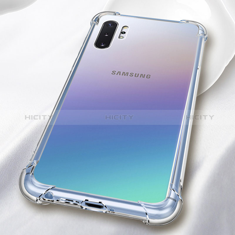 Silikon Schutzhülle Ultra Dünn Tasche Durchsichtig Transparent T07 für Samsung Galaxy Note 10 Plus 5G Klar