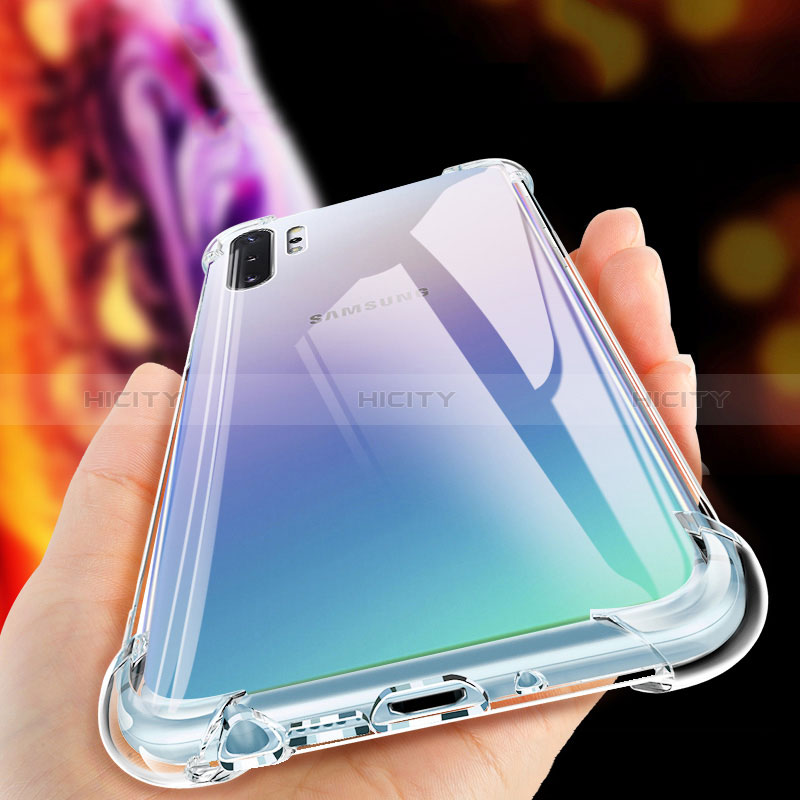 Silikon Schutzhülle Ultra Dünn Tasche Durchsichtig Transparent T07 für Samsung Galaxy Note 10 Plus 5G Klar