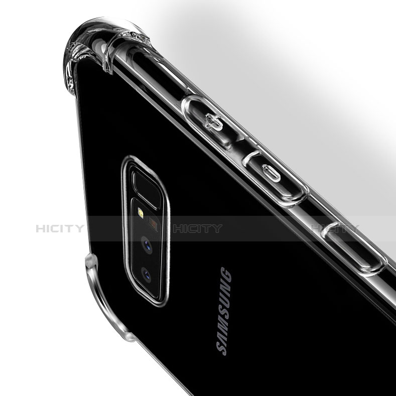 Silikon Schutzhülle Ultra Dünn Tasche Durchsichtig Transparent T07 für Samsung Galaxy Note 8 Klar