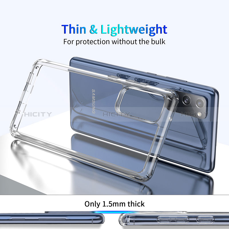 Silikon Schutzhülle Ultra Dünn Tasche Durchsichtig Transparent T07 für Samsung Galaxy S20 5G Klar