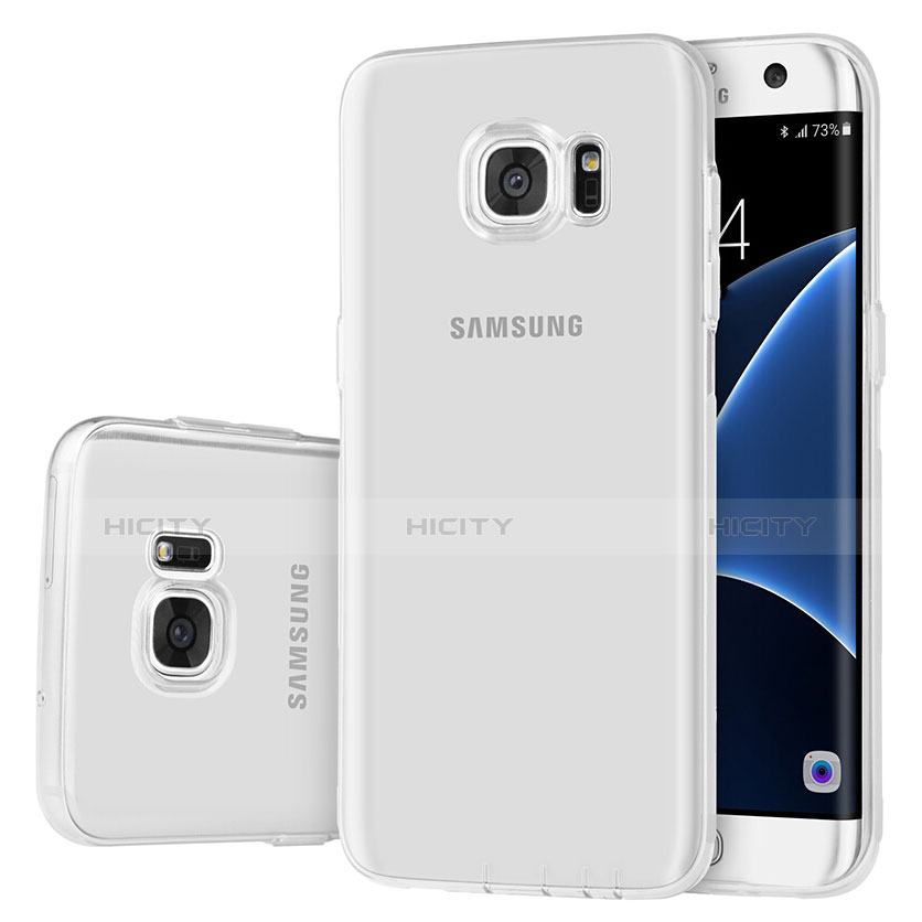 Silikon Schutzhülle Ultra Dünn Tasche Durchsichtig Transparent T07 für Samsung Galaxy S7 Edge G935F Klar