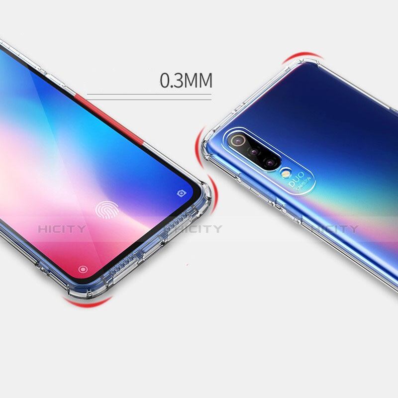 Silikon Schutzhülle Ultra Dünn Tasche Durchsichtig Transparent T07 für Xiaomi Mi 9 Klar groß