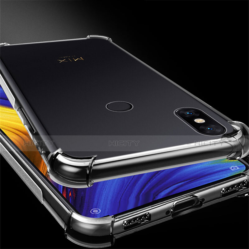 Silikon Schutzhülle Ultra Dünn Tasche Durchsichtig Transparent T07 für Xiaomi Mi Mix 3 Klar