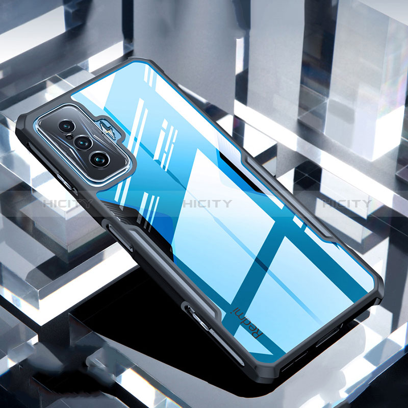 Silikon Schutzhülle Ultra Dünn Tasche Durchsichtig Transparent T07 für Xiaomi Poco F4 GT 5G Schwarz Plus